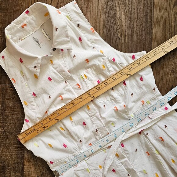HD in Paris Paleta Popsicle A-Line Sleeveless Button Up Shirt Dress 0 2 XS - Picture 10 of 15